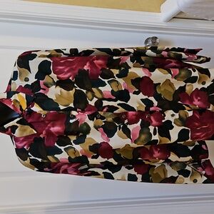 EXPRESS Multicolor Abstract Print Blouse - L